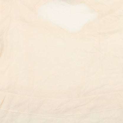 Marks & Spencer Womens Orange   Basic Blouse Size 12  - Peach colour