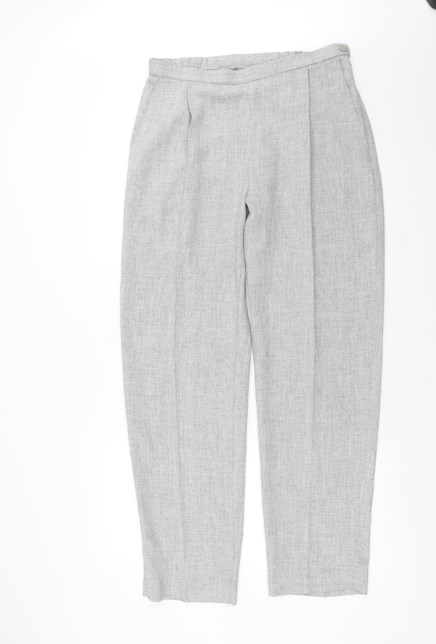 Preworn Womens Grey   Trousers  Size 34 in L31 in