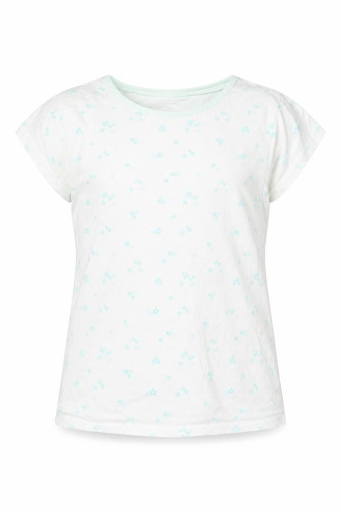 George Girls White Floral  Cami Pyjama Top Size 8-9 Years