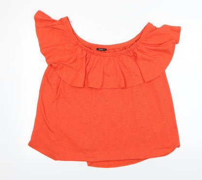Additional front view of Roman women’s orange basic t-shirt, size UK 18