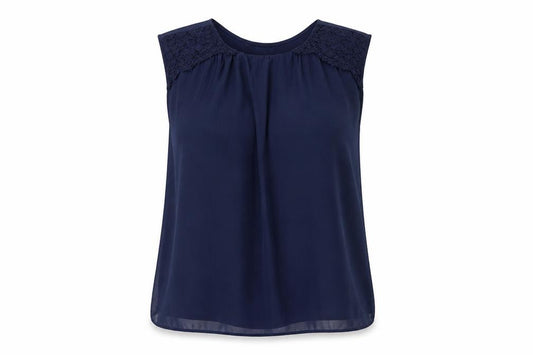 F&F  Womens Blue   Basic Blouse Size 8