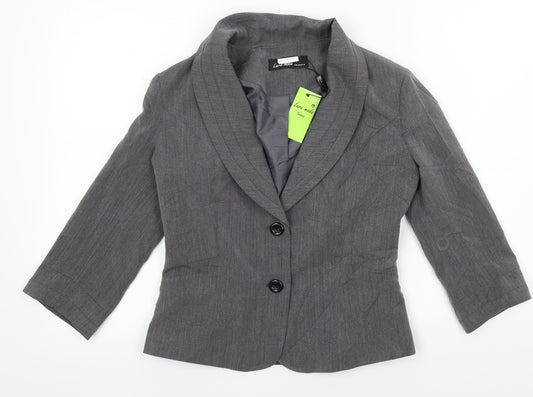 lara moda Womens Grey   Jacket Blazer Size 10