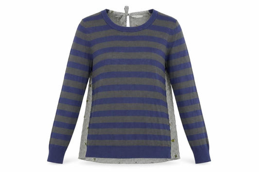 Next  Womens Blue Striped  Pullover Jumper Size 12