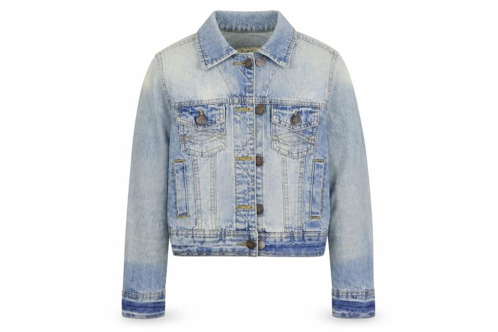 denim&co Womens Blue   Jacket  Size 8  - Distressed