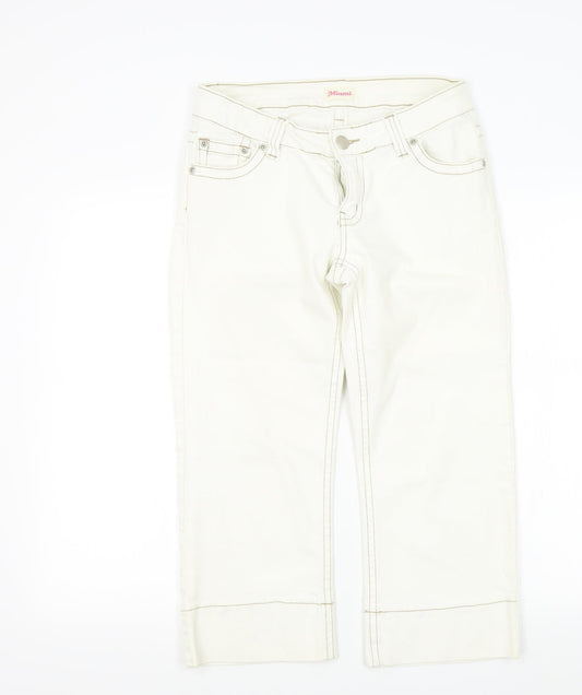miami Womens Beige   Straight Jeans Size 12 L21 in