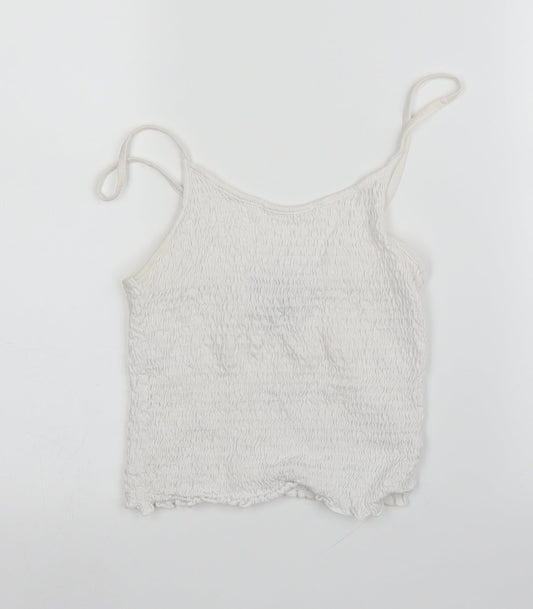 New Look Womens White   Camisole Blouse Size 10