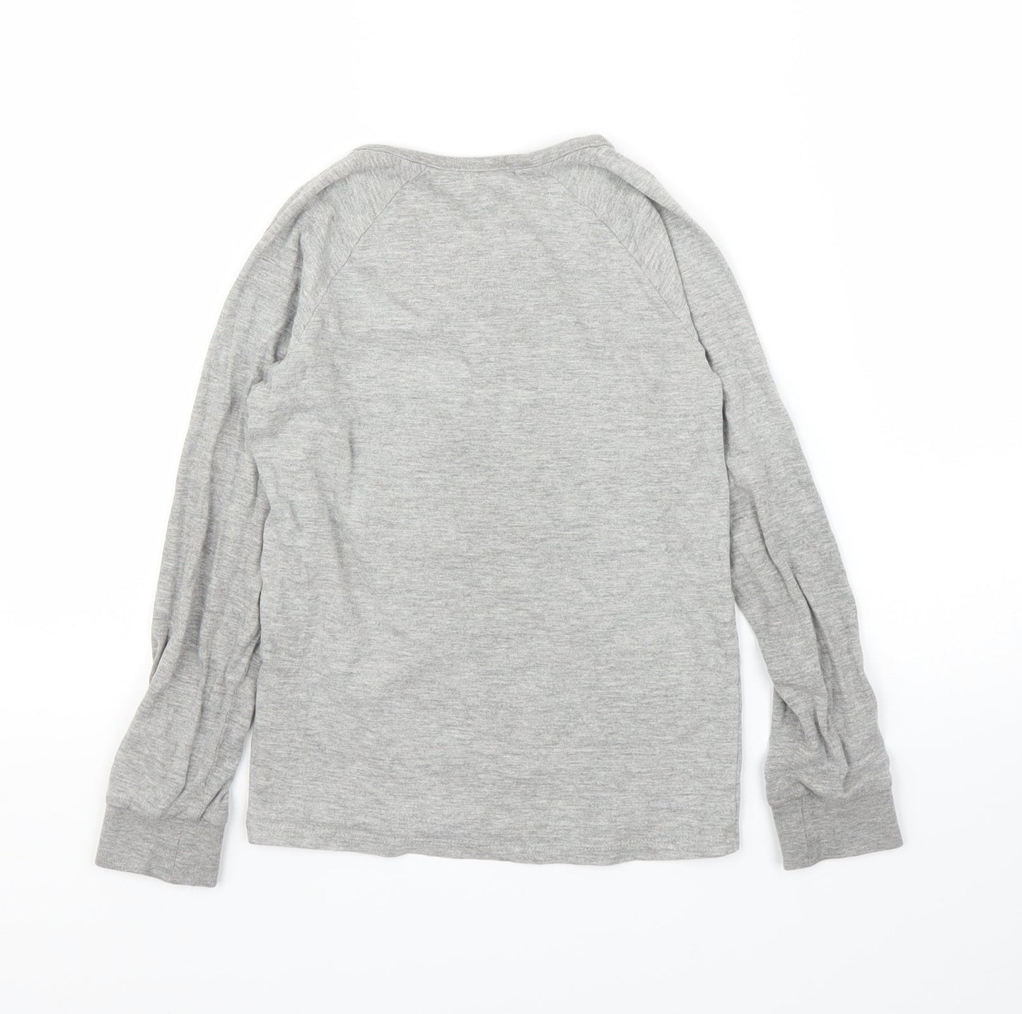 M&S Boys Grey   Basic T-Shirt Size 7 Years