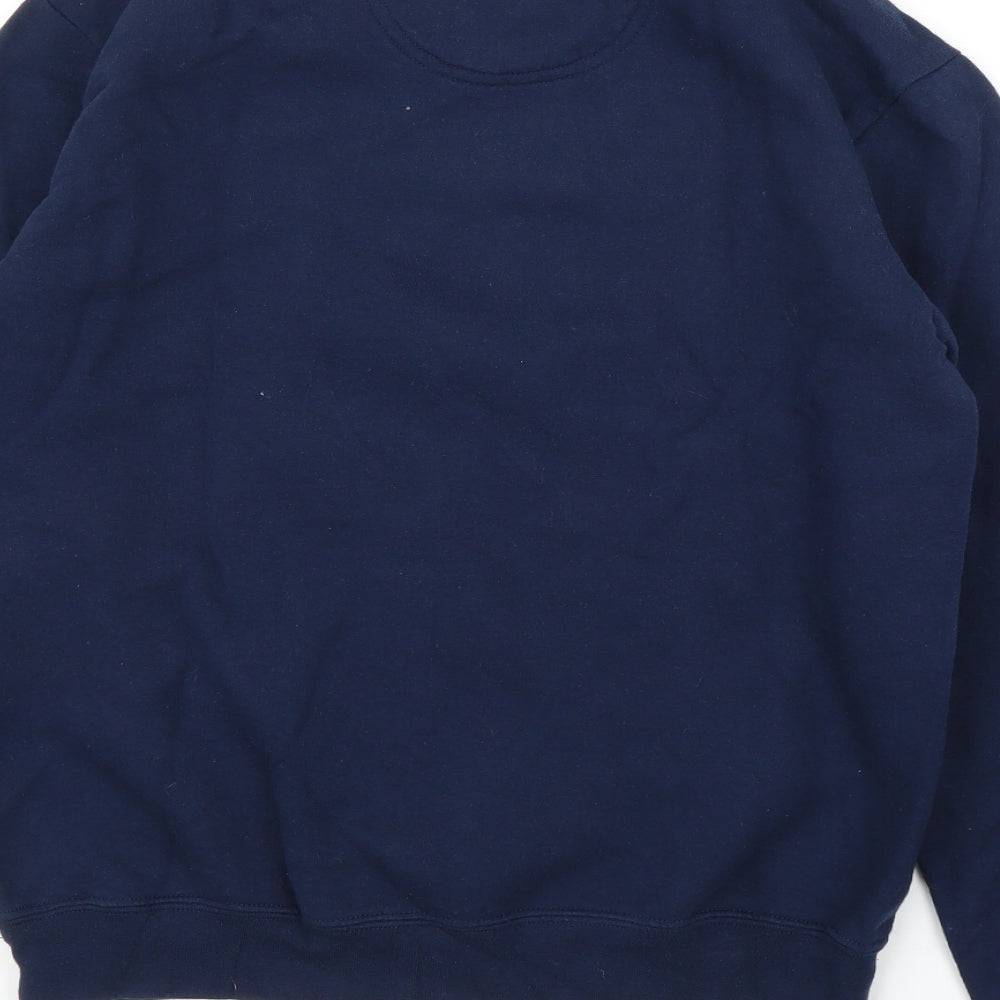 Gildan Mens Blue   Pullover Jumper Size S