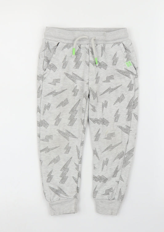 F&F Boys Grey Solid   Pyjama Pants Size 3-4 Years  - Harry Potter