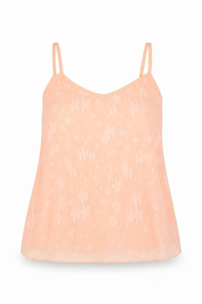 Oeuvre Womens Pink Floral  Camisole Blouse Size 10