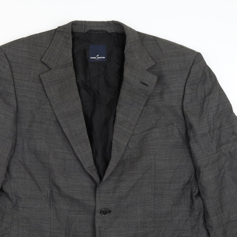 Daniel Hetcher Mens Grey   Jacket Suit Jacket