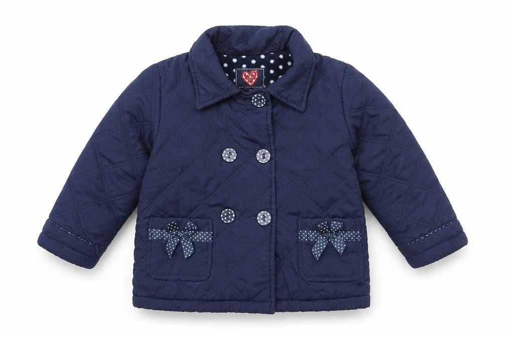 st bernard Baby Blue   Quilted Coat Size 18-24 Months