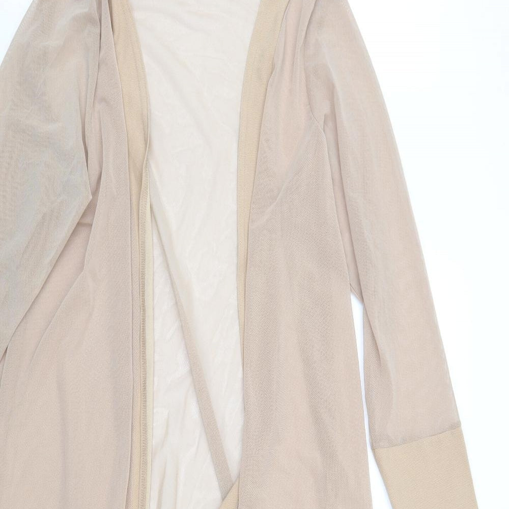 Boohoo Womens Beige   Jacket  Size M