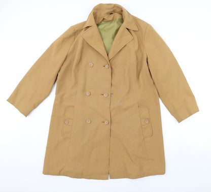 Preworn Womens Brown   Overcoat Coat Size 16