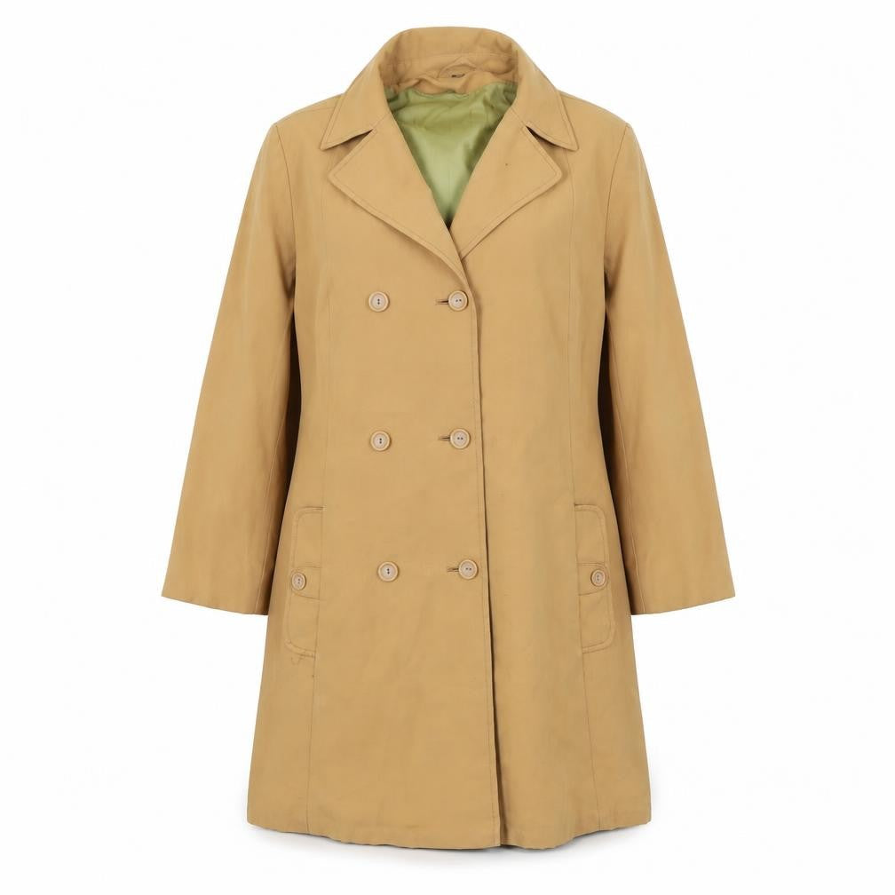 Preworn Womens Brown   Overcoat Coat Size 16