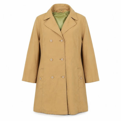 Preworn Womens Brown   Overcoat Coat Size 16