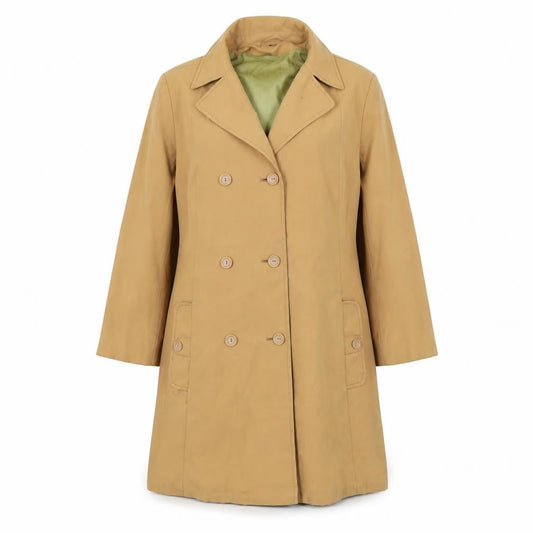 Preworn Womens Brown   Overcoat Coat Size 16