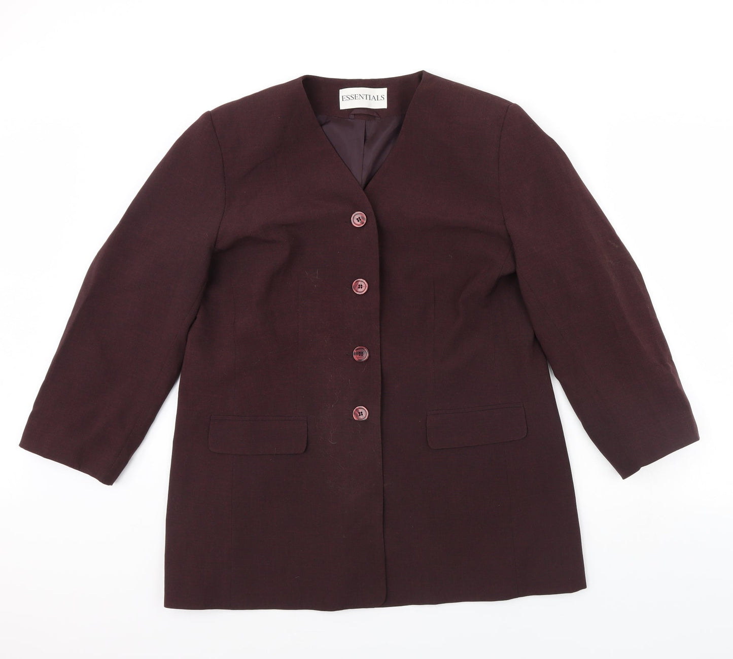 Essentials Womens Purple   Jacket  Size 18