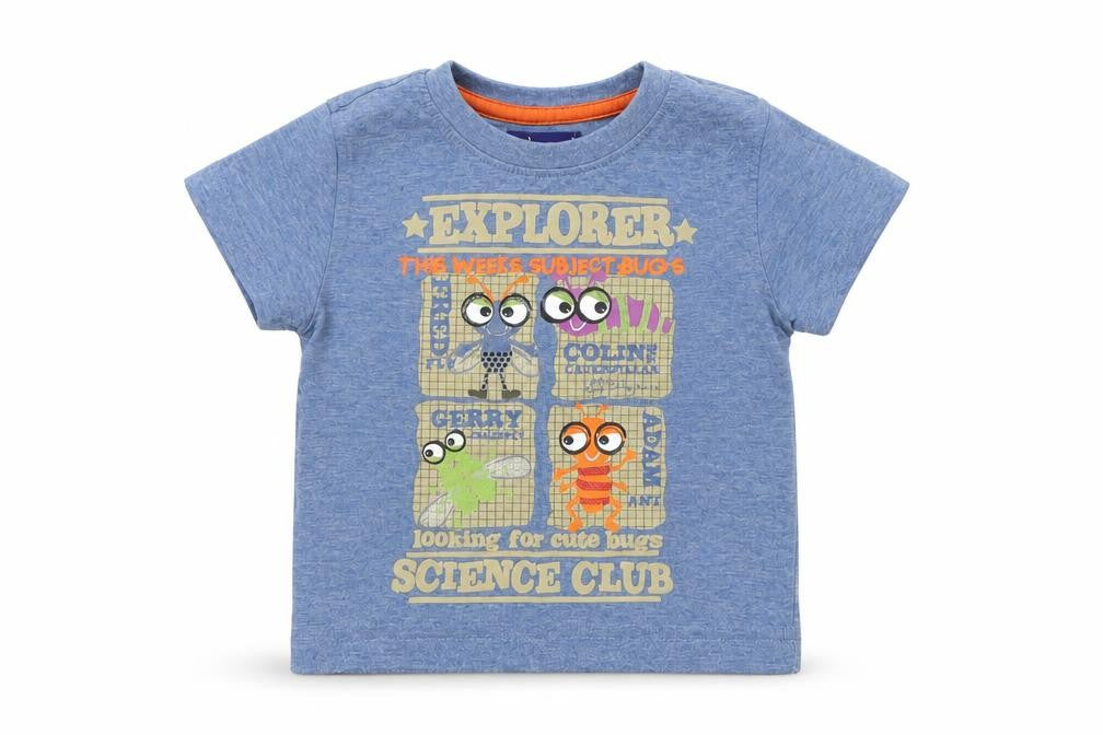 Minoti Baby Blue   Basic T-Shirt Size 6-9 Months