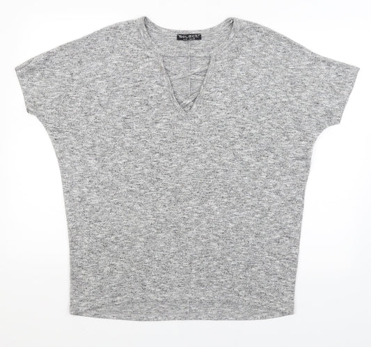 Select Womens Grey   Basic T-Shirt Size 12
