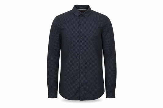 Zara Man Mens Blue Polka Dot   Button-Up Size S