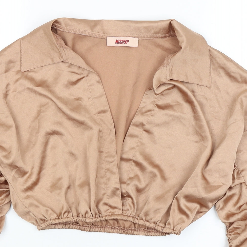 Miss Pap Womens Gold   Jacket  Size 12