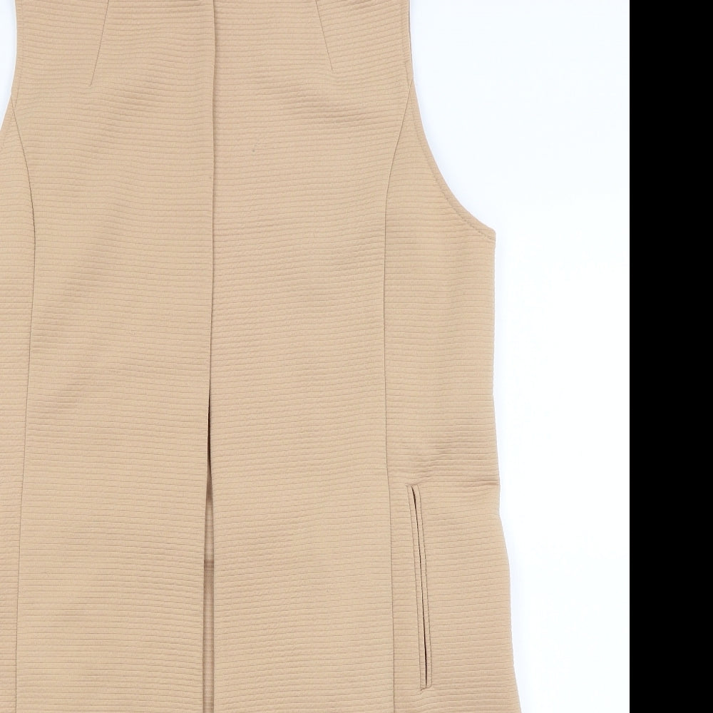 Peacocks Womens Beige   Wrap Jumper Size 16