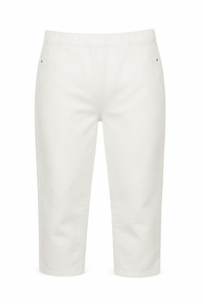 Payapa Womens White   Cropped Jeans Size 12