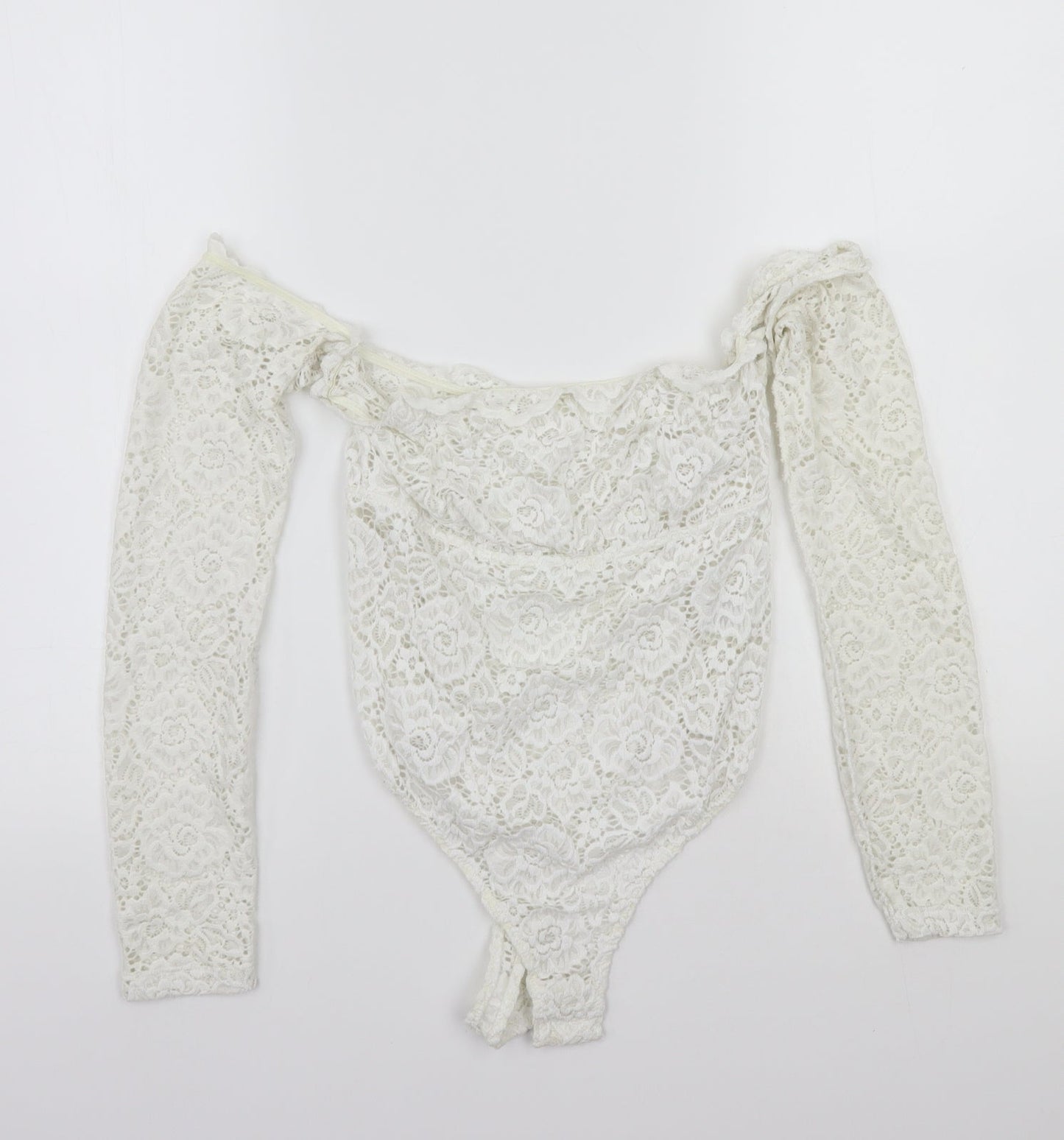 ASOS Womens White   Bodysuit One-Piece Size 12