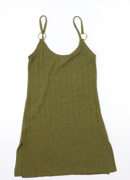 Preloved River Island Womens Green   Basic T-Shirt Size 6 - Back