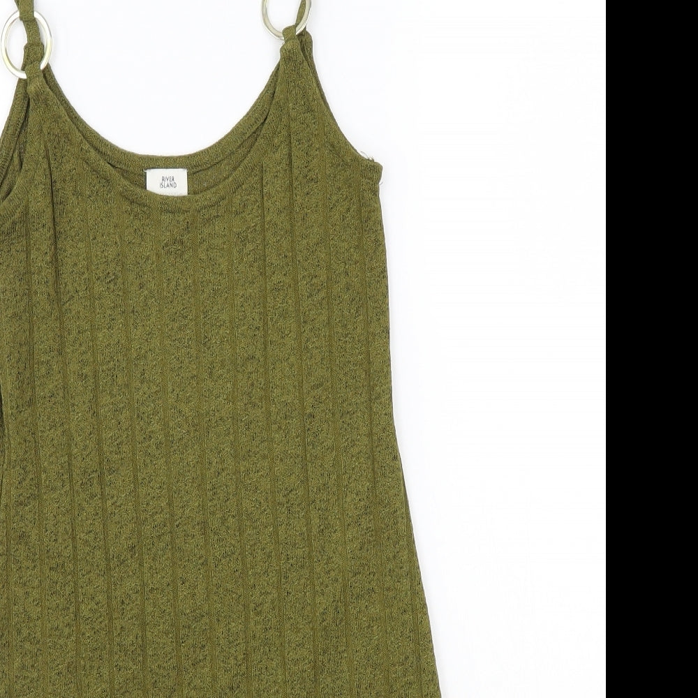 River Island Womens Green   Basic T-Shirt Size 6