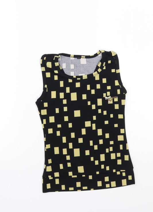 Preworn Girls Black   Basic T-Shirt Size M