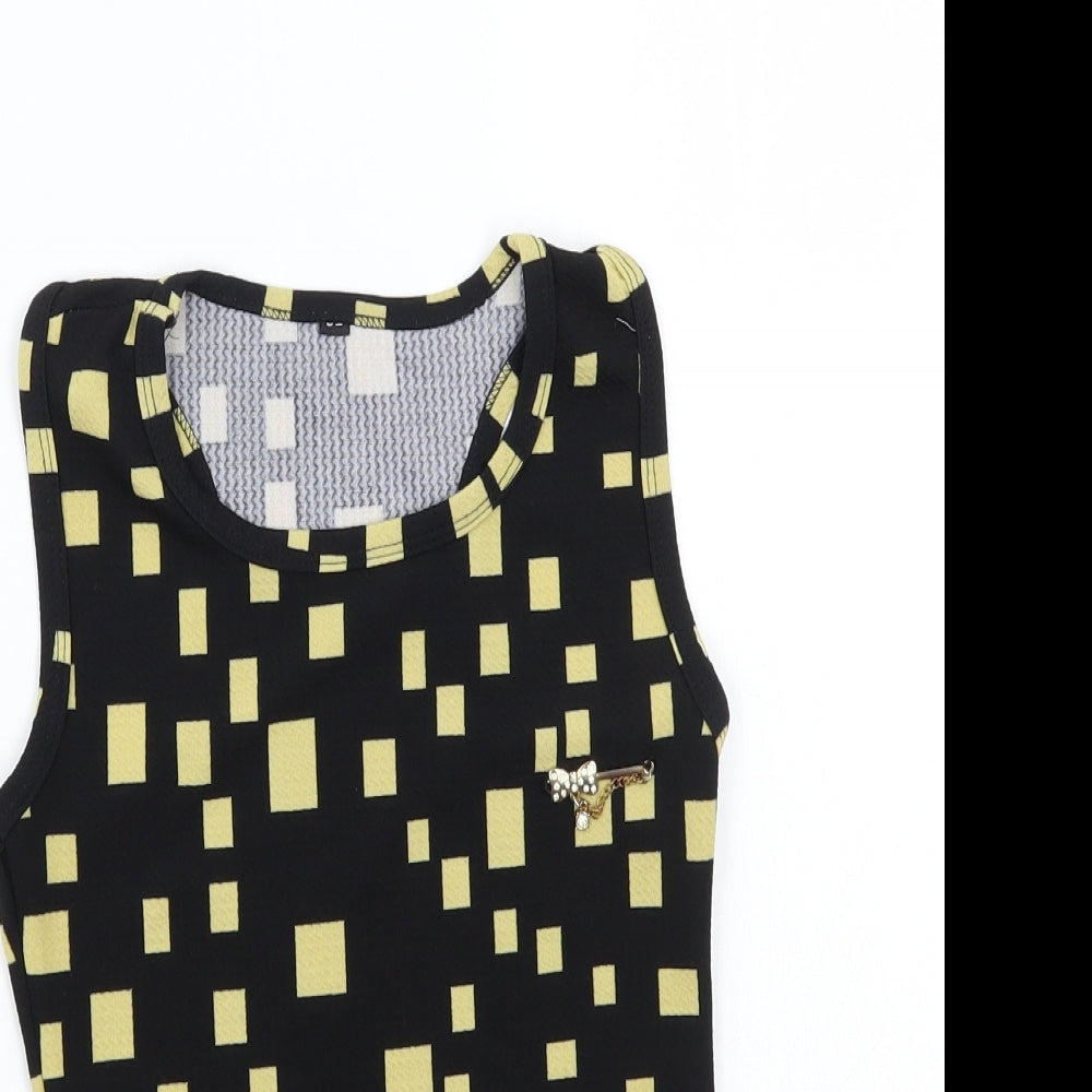 Preworn Girls Black   Basic T-Shirt Size M