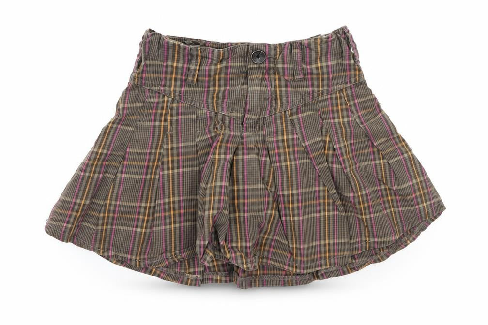 The Children's Place Girls Grey Check  A-Line Skirt Size 6 Years