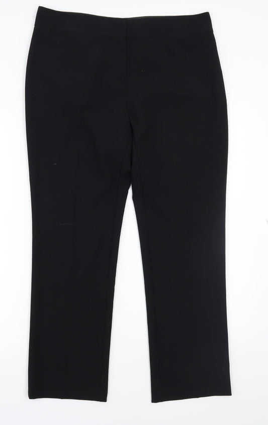 Marks and Spencer Womens Black   Trousers  Size 14 L27 in