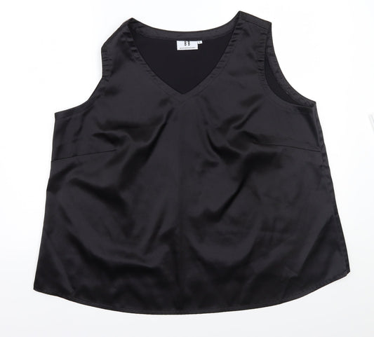 BB Womens Black   Basic Blouse Size L