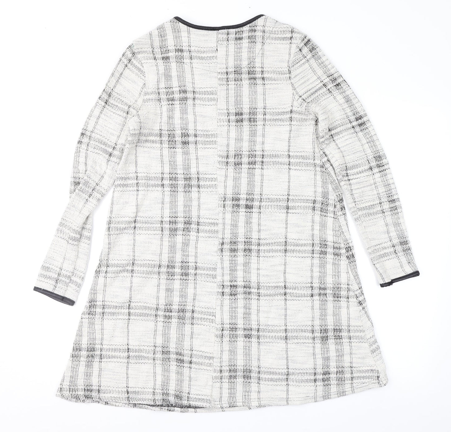 River Island Womens Grey Check  A-Line  Size 8
