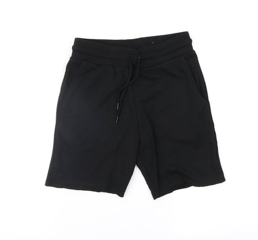 H&M Girls Black   Sweat Shorts