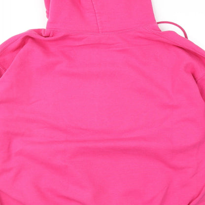 Preloved Gildan Womens Pink   Pullover Hoodie Size L - Label