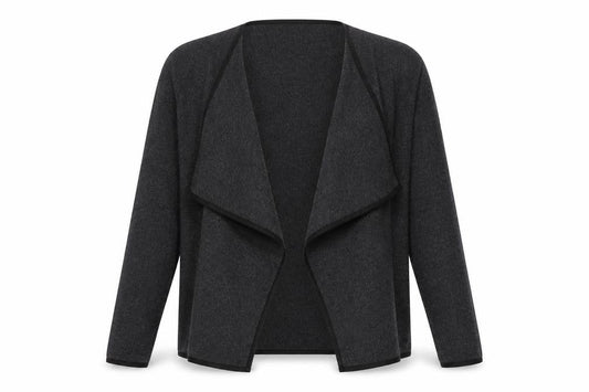 Front view of Only women’s grey cardigan jumper, size S