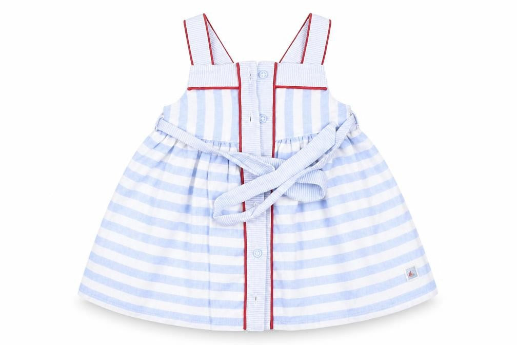Sergent Major Girls Blue Spotted  Fit & Flare  Size 0-3 Months