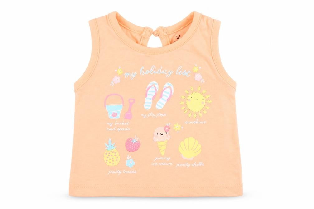 Earlydays Girls Orange   Basic T-Shirt Size 0-3 Months