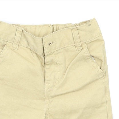 Close-up detail of Tu Baby Beige Cropped Leggings, size 12, Months