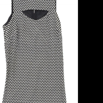 Next Womens Black Polka Dot  Bodycon  Size 10