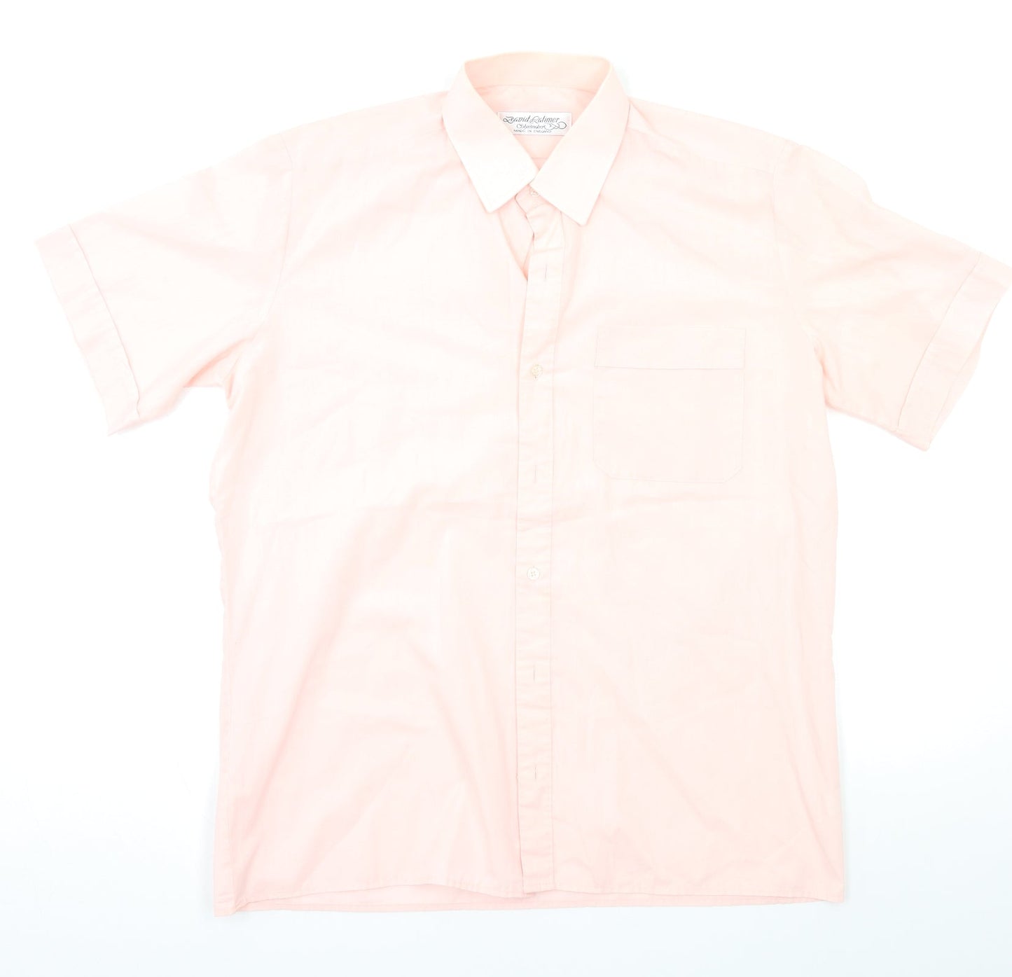 David Latimer Mens Pink    Button-Up Size L