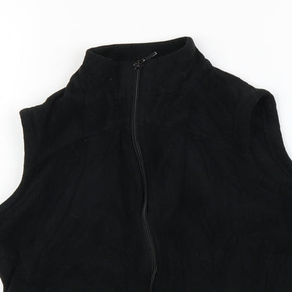 Marks & Spencer Womens Black  Fleece Jacket  Size 4
