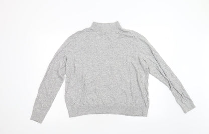 Warehouse Womens Grey  Knit Pullover Jumper Size 14
