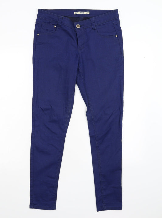 DP Denim Womens Blue  Denim Skinny Jeans Size 10 L29 in