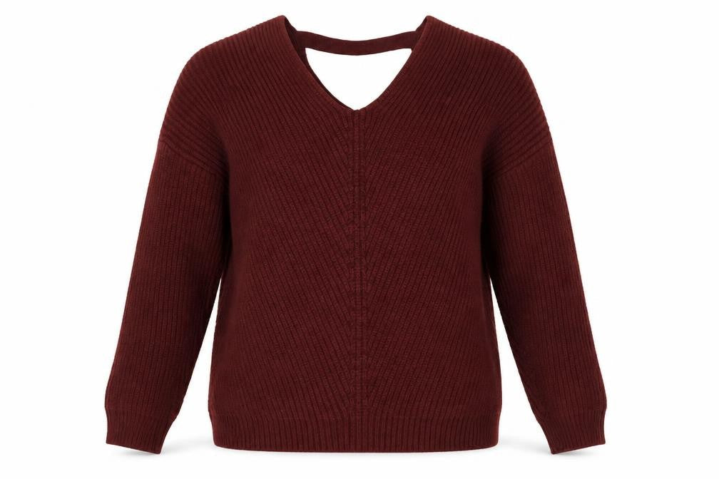New Look Womens Orange  Knit Pullover Jumper Size M