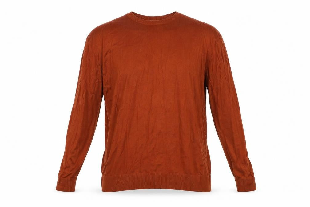 H&M Mens Orange  Knit Pullover Jumper Size S